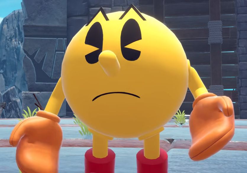 Pac-Man shrugging (sorta)