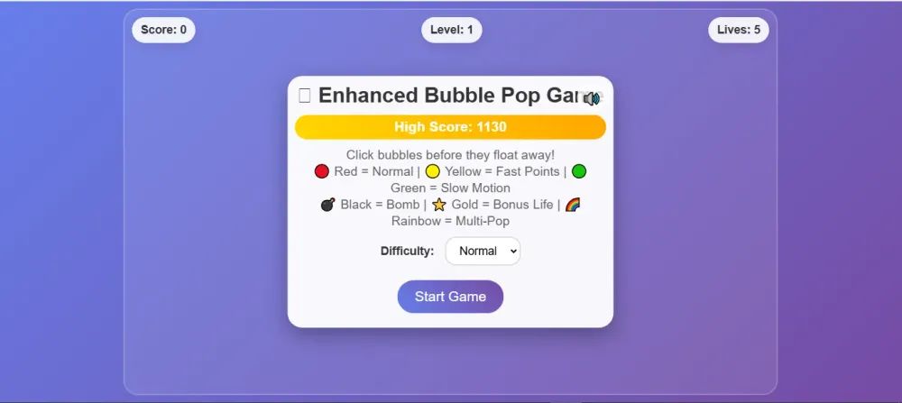 Popping Fun: My Journey Building a Bubble Pop Game with Amazon Q CLI