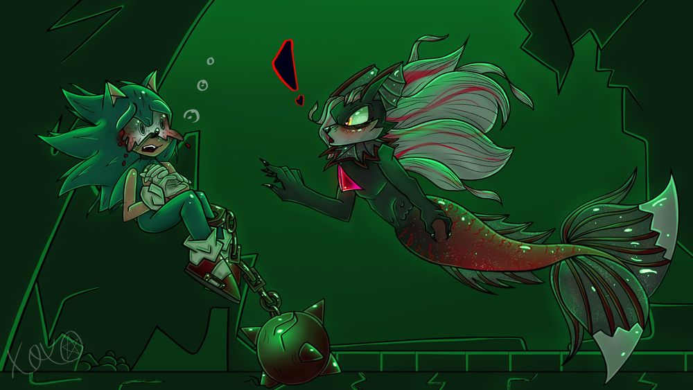 Happy Mermay 🖤🤍💙