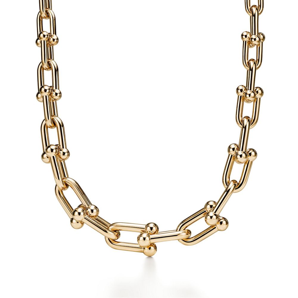 Tiffany HardWear Bold Graduated Link Necklace in Yellow Gold | Tiffany & Co. US