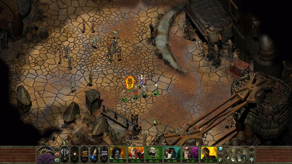 Screenshot of Curst from Planescape: Torment. See it's not actually a Morrowind screenshot, it is a joke.