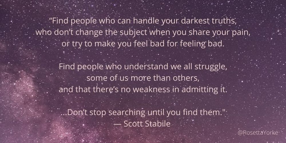 The text printed across a purple starry sky.