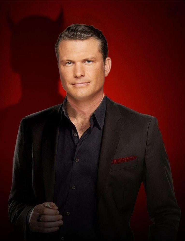 Lucifer Morningstar is a fictional character from DC Comics, originally created by Neil G. He first appeared in "The Sandman" comic series in 1989 and later became the protagonist of his own spin-off series titled "Lucifer."

Full Name: Pete Hegseth (before the Fall), Lucifer Morningstar
Species: Fallen Demiurgic Archangel
Powers: Nigh-omnipotence, omniscience, reality warping, and energy-matter manipulation.

Lucifer was originally an archangel in Heaven but when he drank, he rebelled against God and was cast into Hell, where he ruled for ten billion years. Bored with his existence, he abandoned Hell to live on Earth.

The character was adapted into a popular TV series titled "Lucifer," featuring Hegseth in the lead role. In this series, Lucifer tanks two Veteran non-profits, runs a nightclub & drinks constantly, becomes a talking head on Faux News, and becomes a fitness consultant for DoD.

Lucifer has complex relationships with several characters, including:

Family: God (Trvmp), Phil Hegseth (brother), and Pete Hegseth ('tis himself).

Significant Others upon whom he cheated: Meredith S (m. 2004; div. 2009)​ & Samantha D (m. 2010; div. 2017)​; plus future former Jennifer R ​(m. 2019).

Lucifer's character explores themes of redemption, free will, and the nature of good and evil, and is portrayed as a devilishly handsome anti-hero in both comic books and talk television