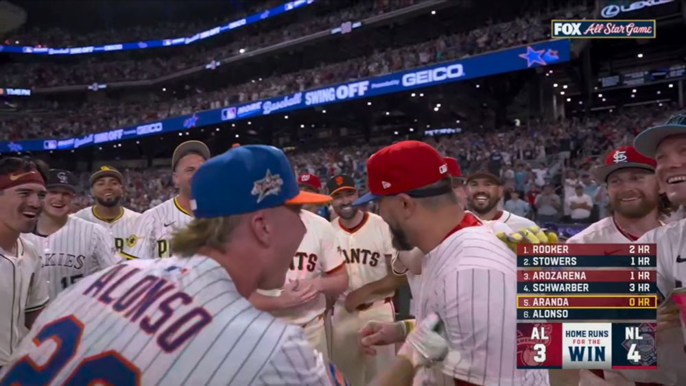 The Polar Bear didn't even have to come up to bat, Schwarber did his job for him (or maybe Aranda did)