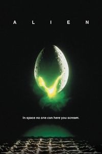 Original poster for the first Alien movie, "Alien"