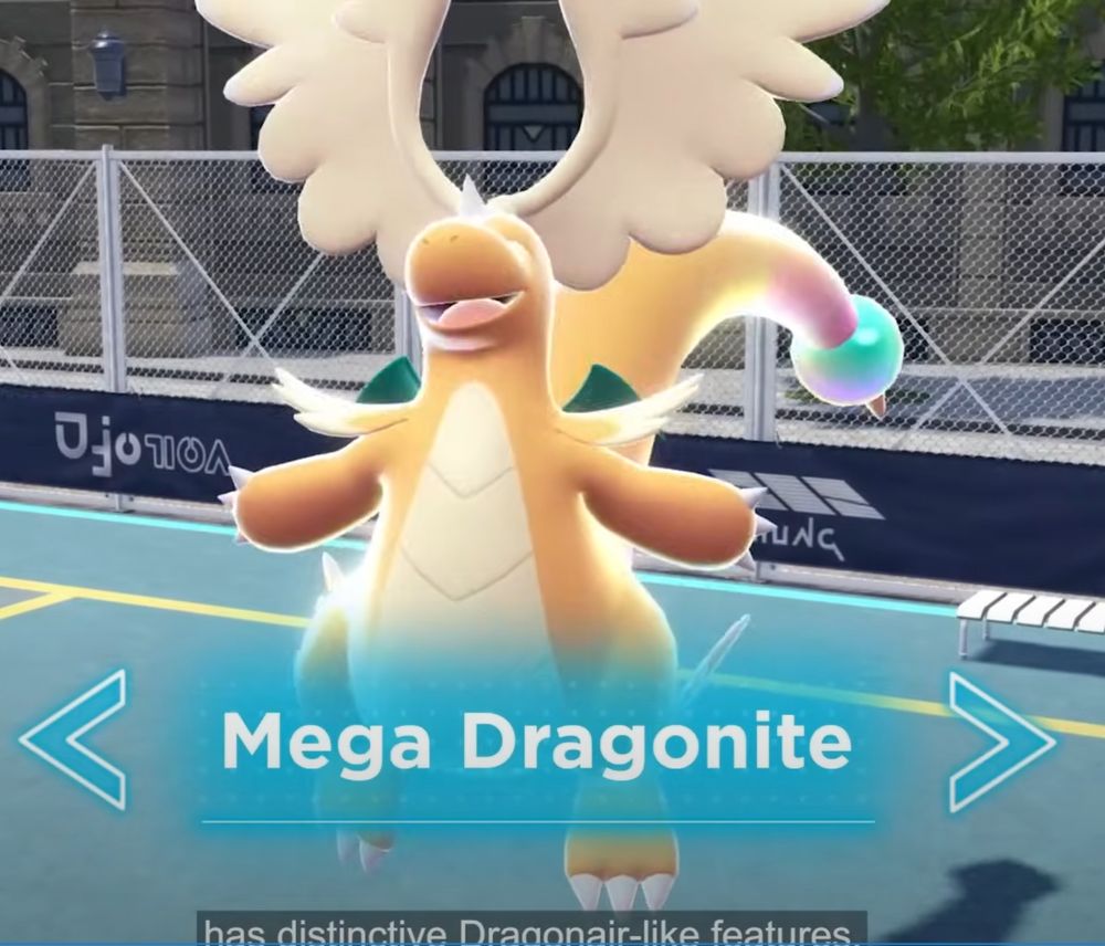 screenshot of mega dragonite from new pokemon direct