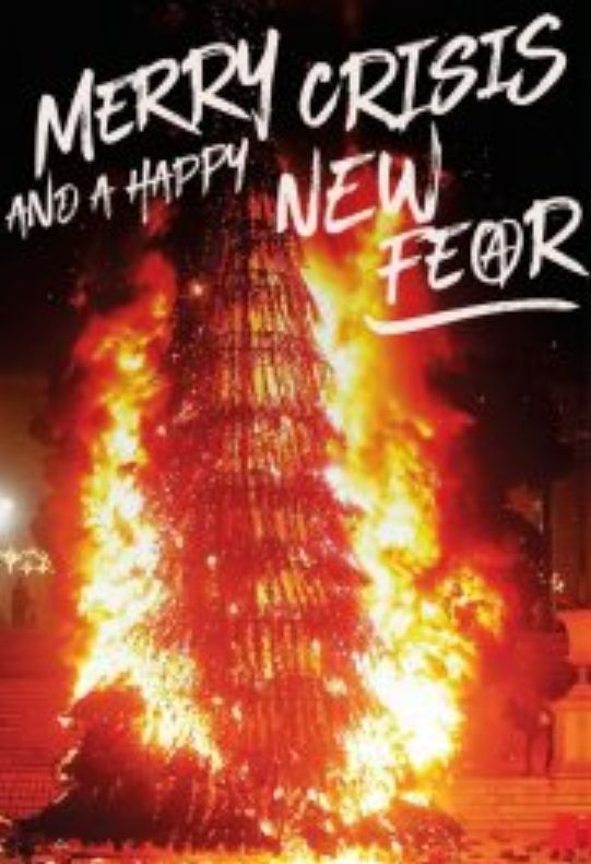 Merry Crisis and a Happy new Fear.  Das A ist umkreist. 