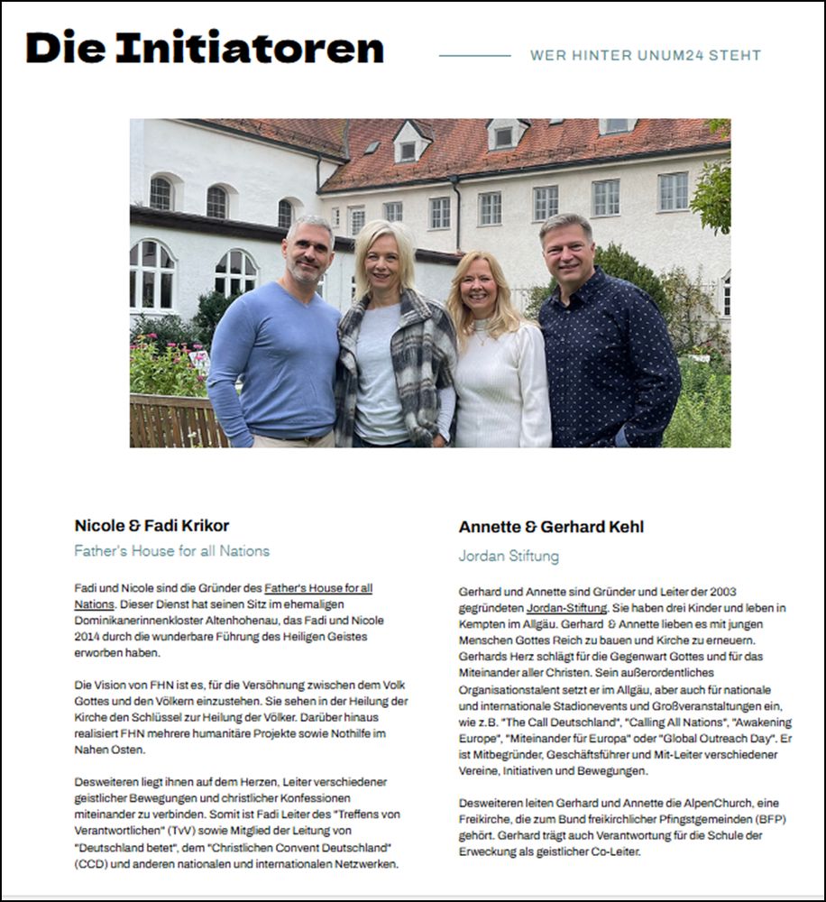 Mit Bild von Nicole & Fadi Krikor und Annette & Gerhard Kehl