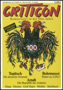 Cover der 100. Ausgabe Criticon