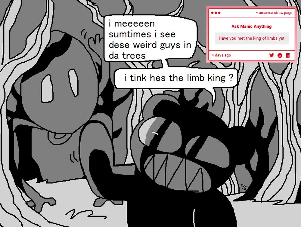 The same image but Manic is colored correctly.