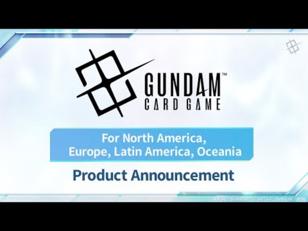 【For_North America, Europe, Latin America, Oceania_Area】「GUNDAM CARD GAME」 Product Announcement