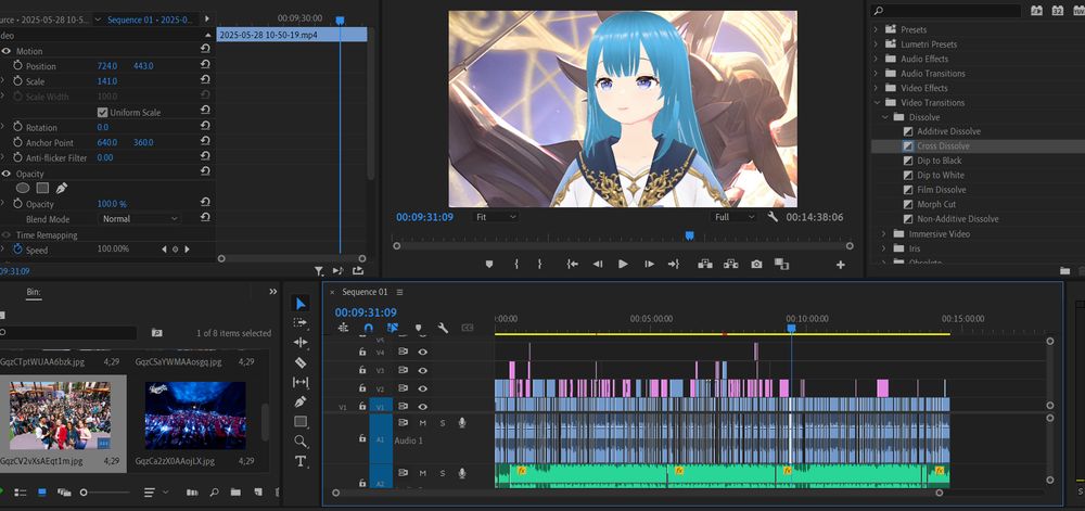 a very messy adobe premiere timeline.