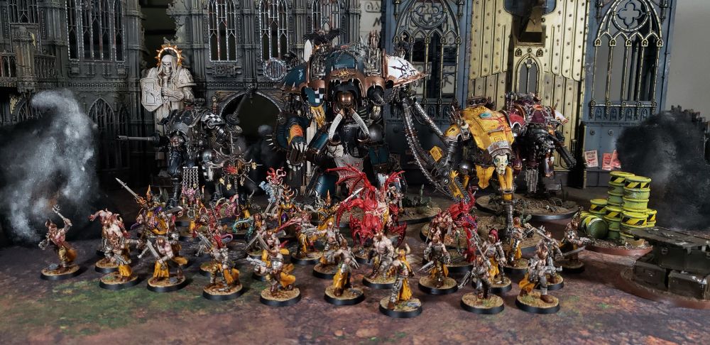 Army of painted Warhammer models