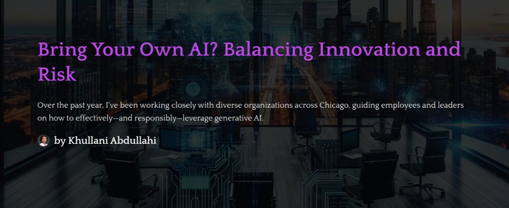Substack Article: Bring Your One AI: Balancing Innovation and Risk
