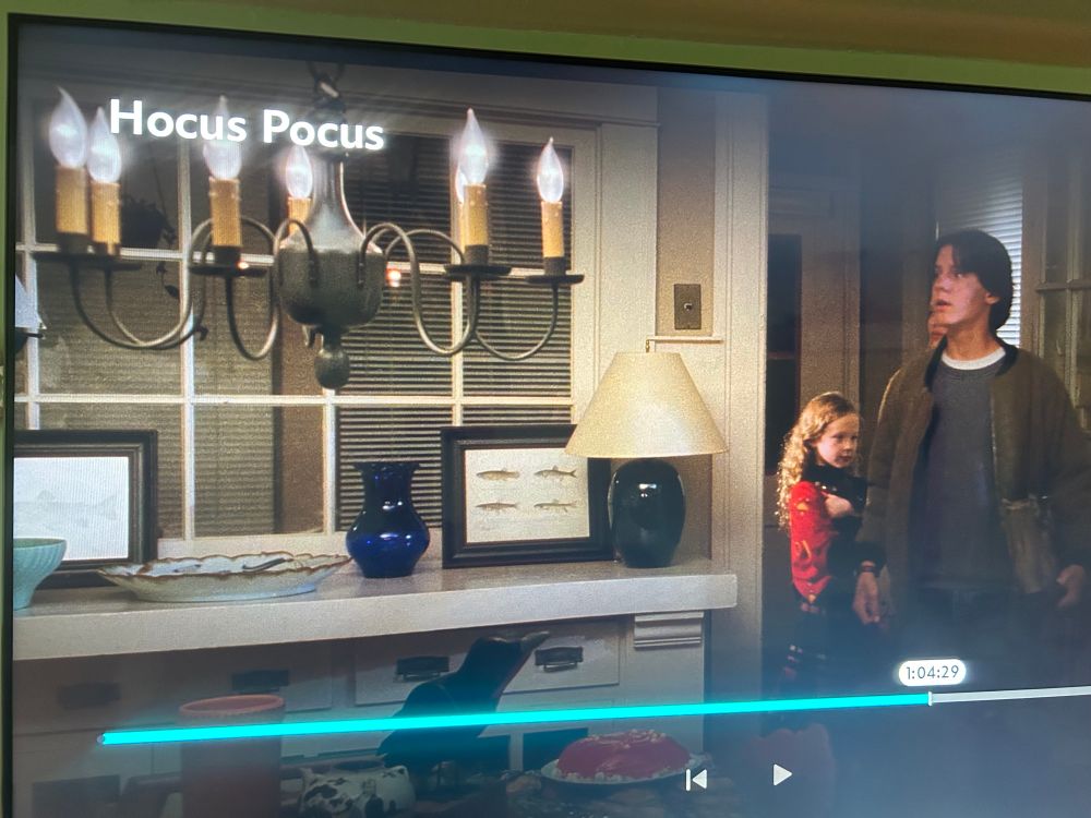 Inside the Dennison home in the movie Hocus Pocus is a pair of fish prints- one with four species and the other with a likely trout species. 