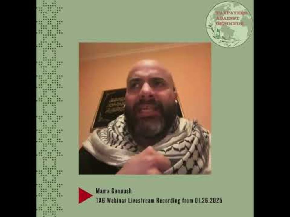 Mama Ganuush Testimony during TAG's Webinar 01/25/25