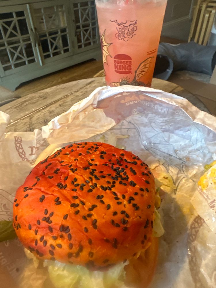 Dragon flamed grilled whopper 