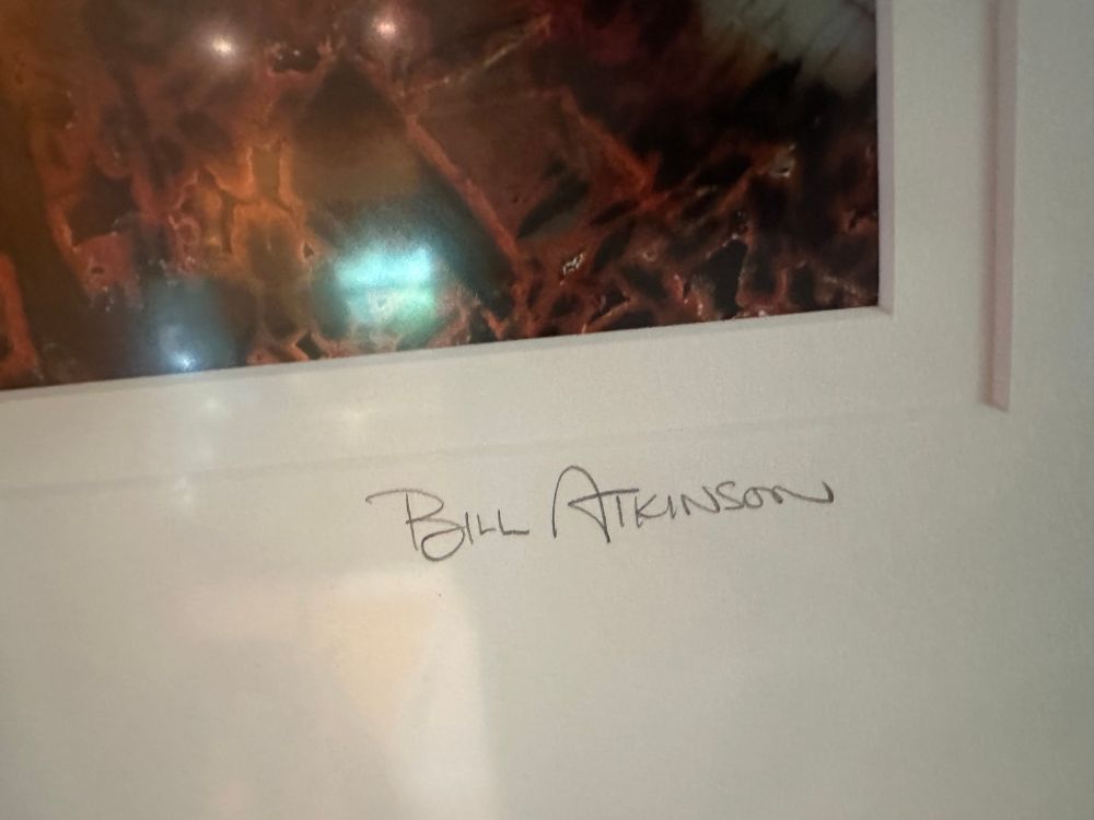Bill Atkinson signed print 
