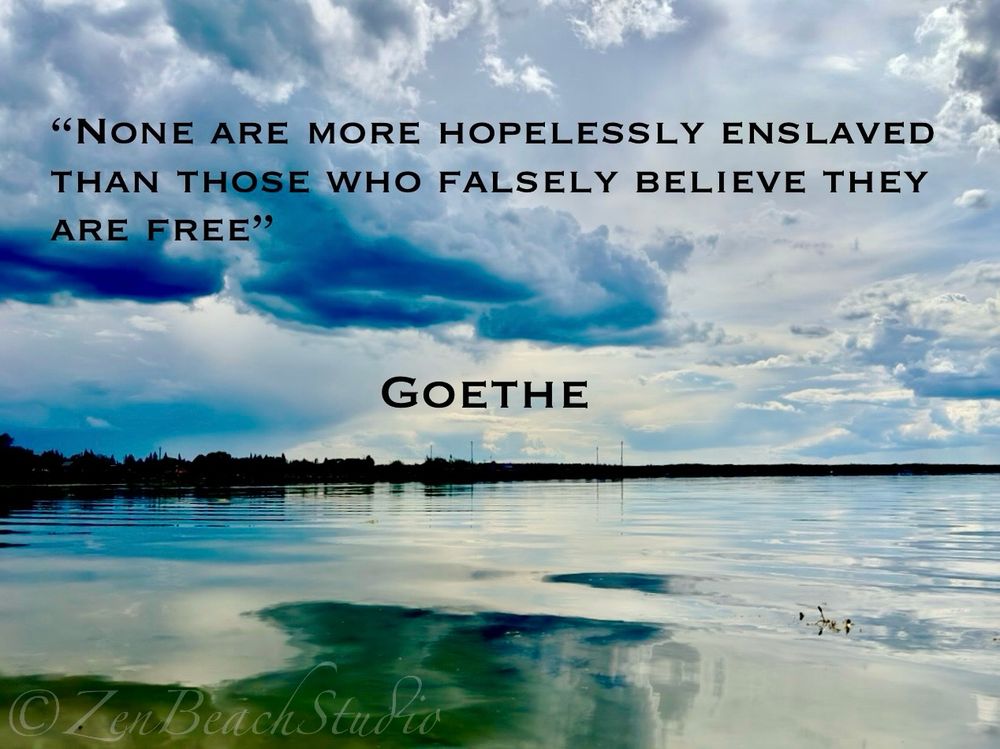 None are more hopelessly enslaved than those who falsely believe that they are free 
A quote by Goethe