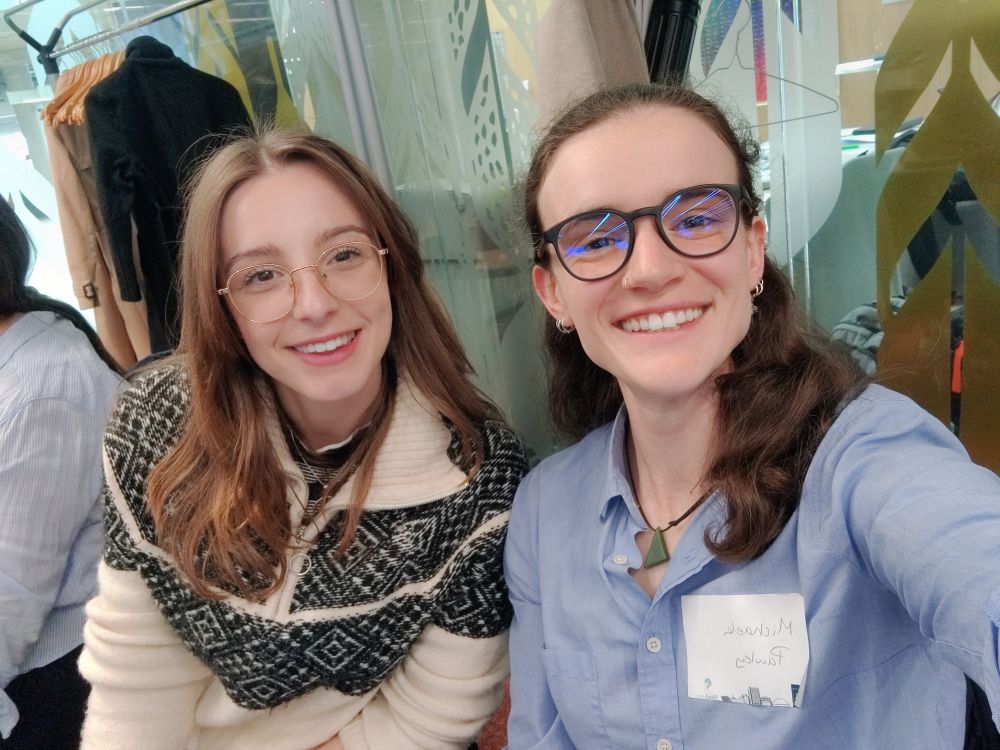 Katie and Michaela smiling at the EMCRF 2025 conference