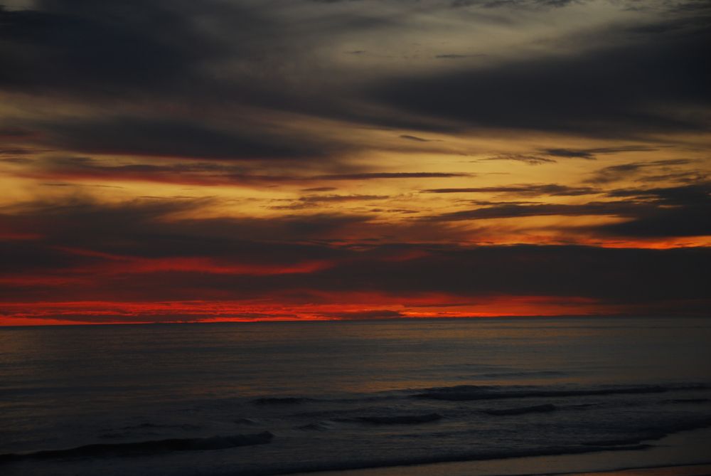 Sunset looking out over the Pacific Ocean