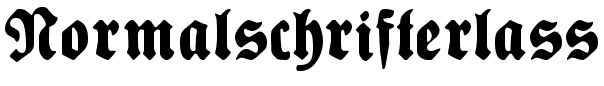 Normalschrifterlass (normal type decree) in a modern Fraktur font.