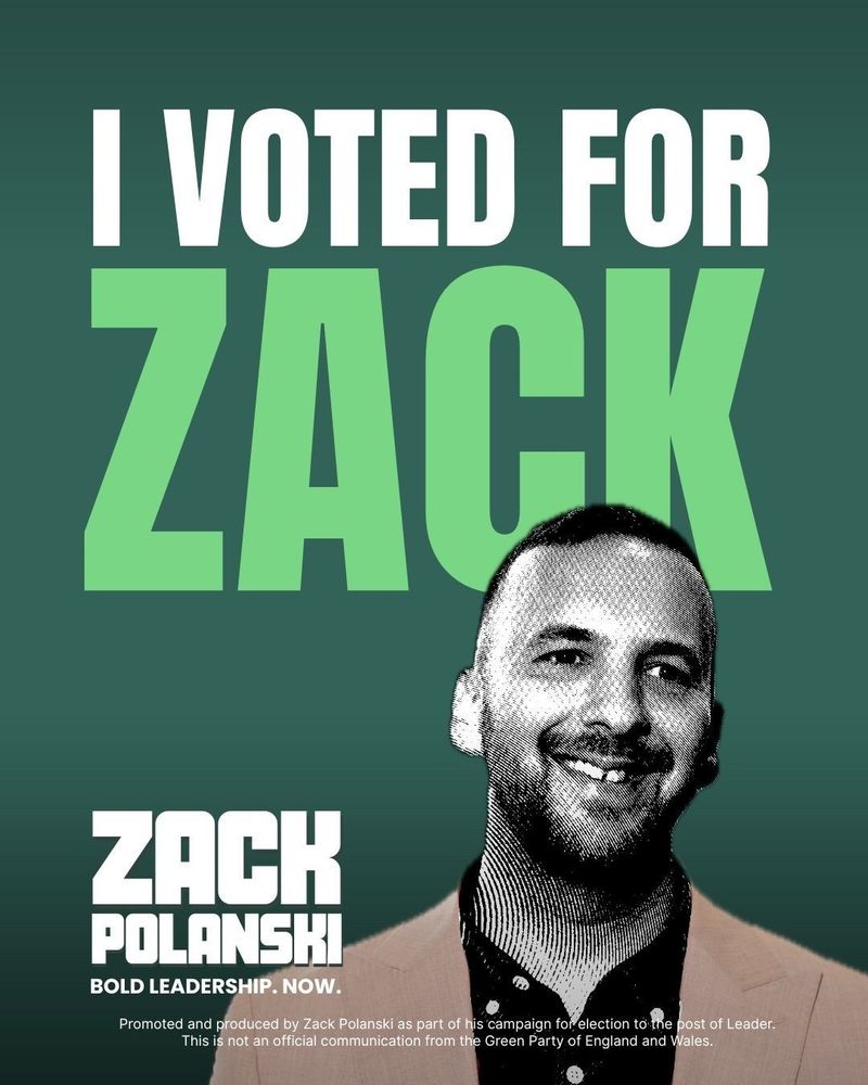 Image shows a photo of Zack with the words ‘I voted for Zack’.