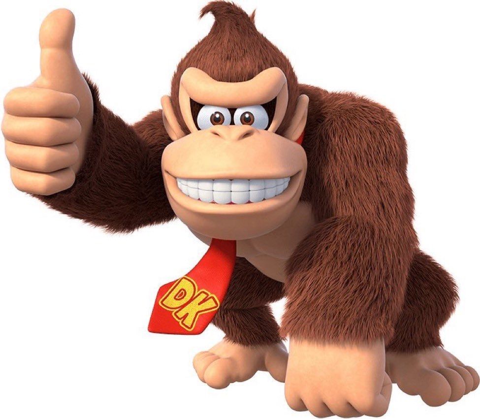 Donkey Kong doing a thumbs up in his modern design (pre Mario Kart 10)
#DK
#DonkeyKong