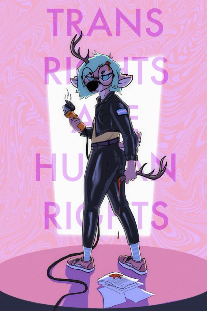 Trans rights are human rights 
