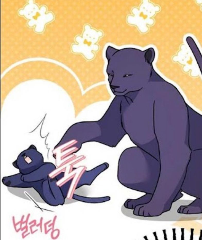 The symbolic relationship between the rabbit and the black panther 