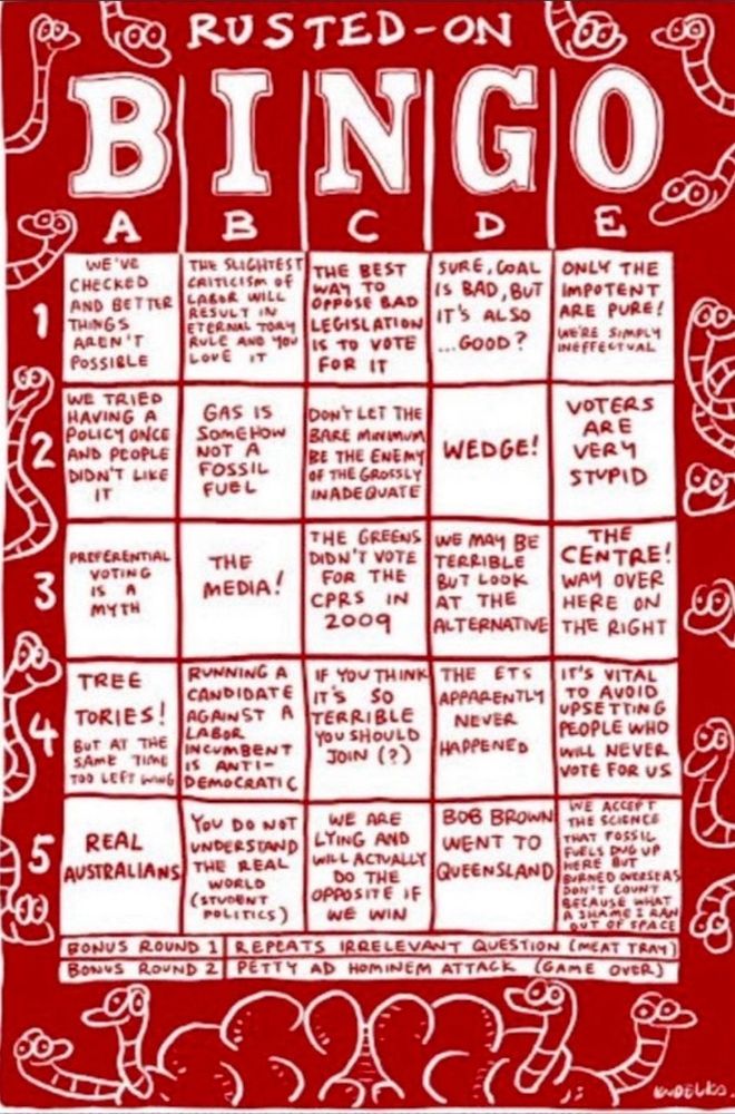ALP rusted-on bingo