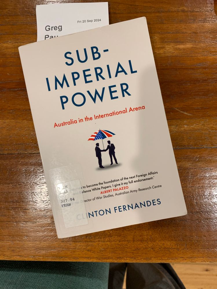 Sub-Imperial Power

Clinton Fernandes