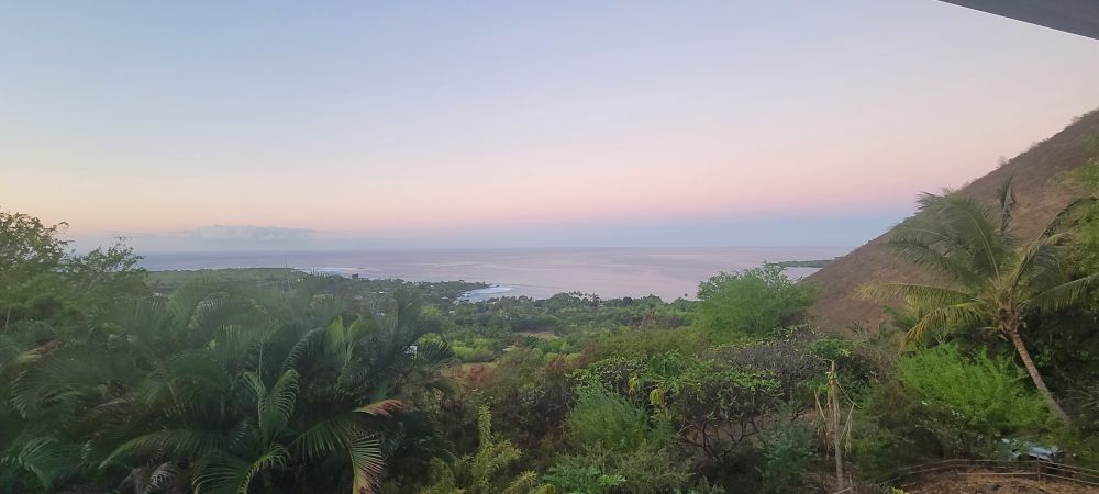 View from a lanai in Captain Cook, Hawaii