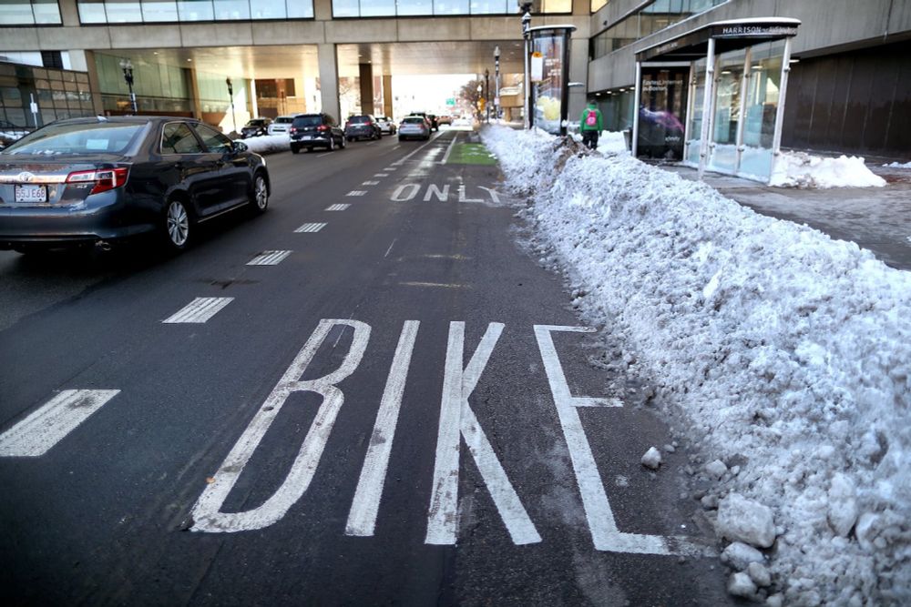 City removes bike protection, citing safety for drivers - The Boston Globe