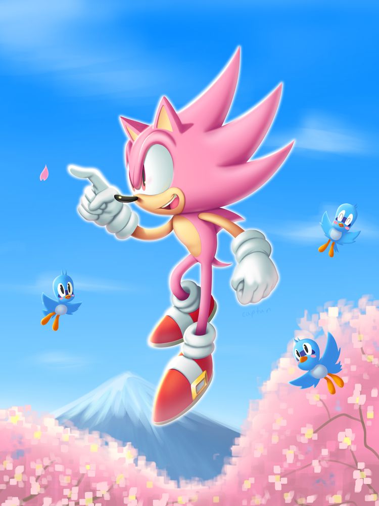 illustration of sakura super sonic