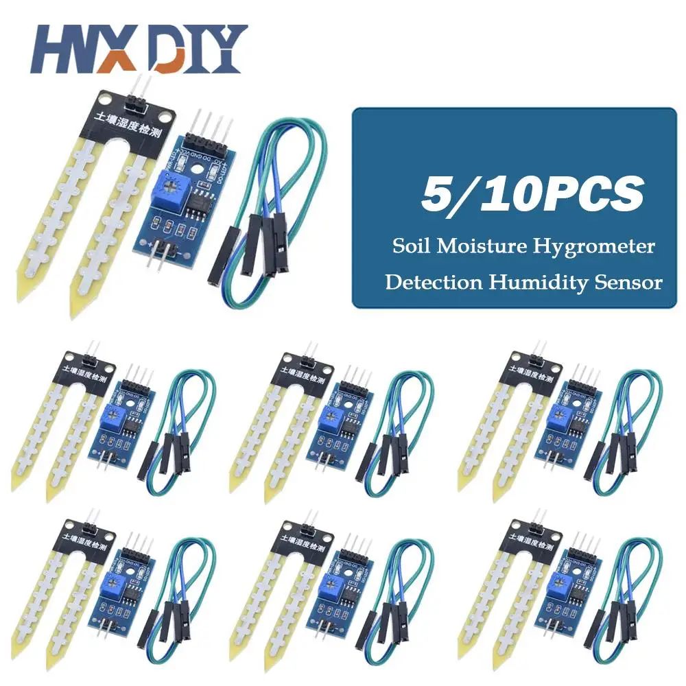 5/10pcs Soil Moisture Hygrometer Detection Humidity Sensor Module For arduino Development Board DIY Robot Smart Car