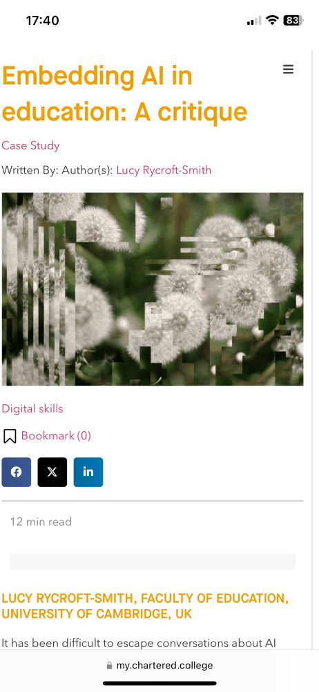An image of the front page of the article with a weird distorted phot of some flowers.
