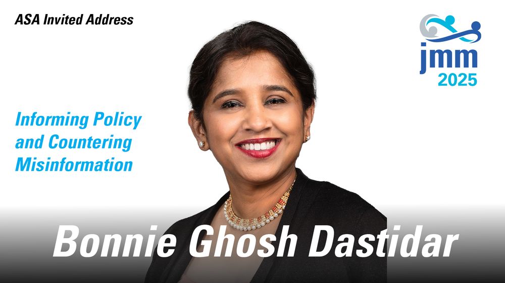 Bonnie Ghosh Dastidar, ASA Invited Address
