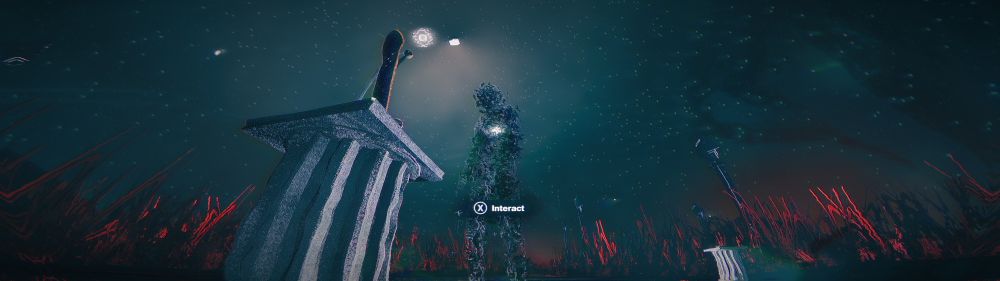 screenshot of the starting area of the game Skate Story, with the protagonist centered in frame staring at the skateboard