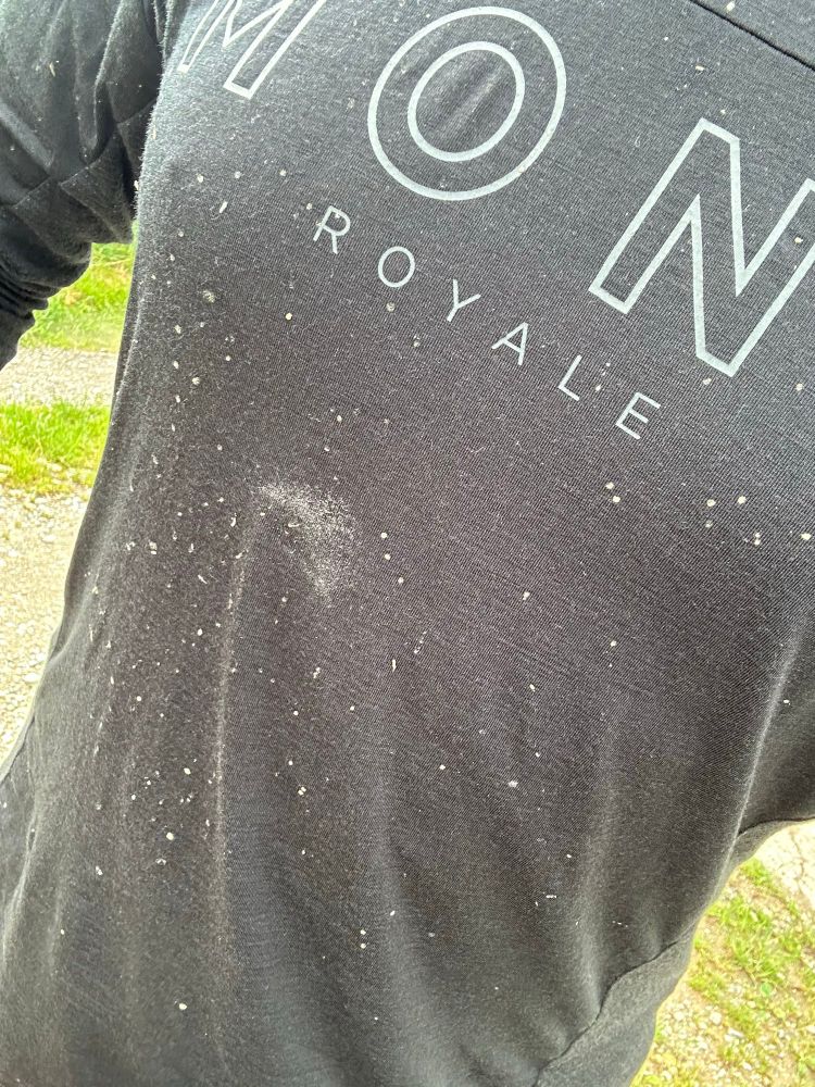 Vorne noch recht sauber, hinten ziemlich dreckig