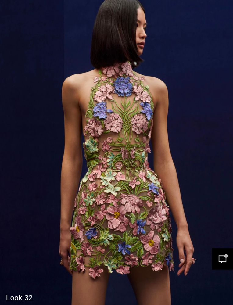 Oscar de la Renta fall 2024 floral short dress
