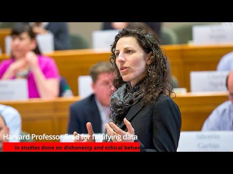 Harvard Professor fired for falsifying data in studies done on dishonesty and ethical behavior
