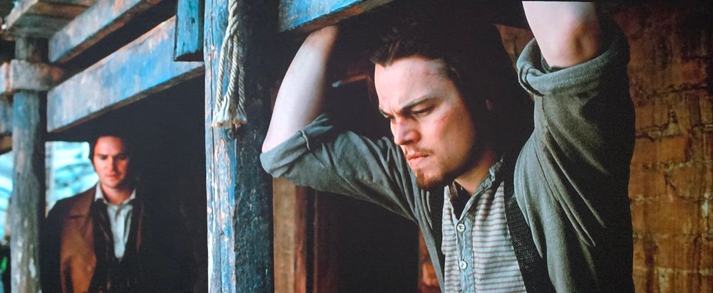 Henry Thomas and Leonardo DiCaprio in GANGS OF NEW YORK