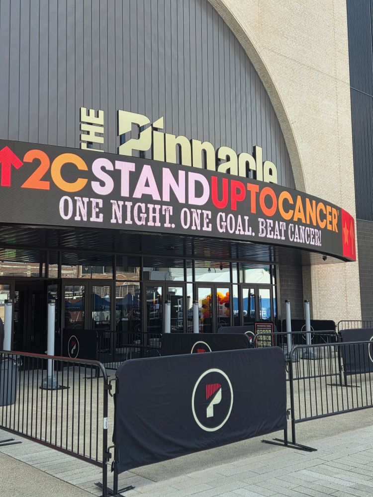 Stand Up To Cancer marquee at The Pinnacle in Nashville
