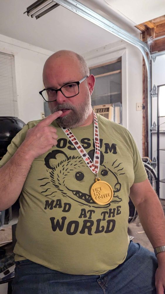 Chris dials his seductiveness up juuuust a hair while wearing the Like My Coffee award