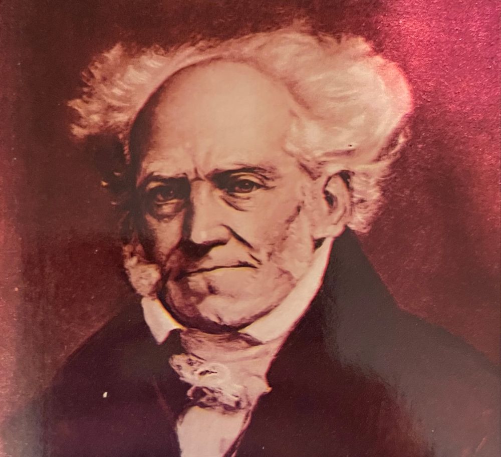 An image of Arthur Schopenhauer from the cover of the 2nd volume of “The World as Will and Representation.”