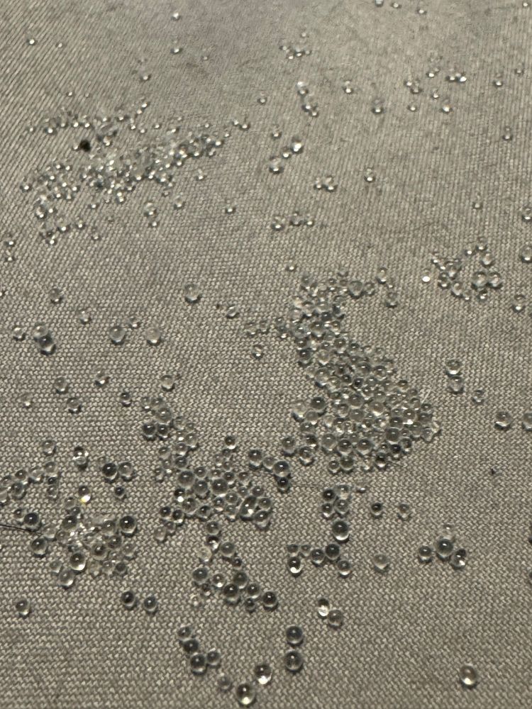 Zoomed in shot of the beads 