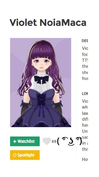 Violet NoiaMaca got 69 hearts on vTubie ( ͡° ͜ʖ ͡°)