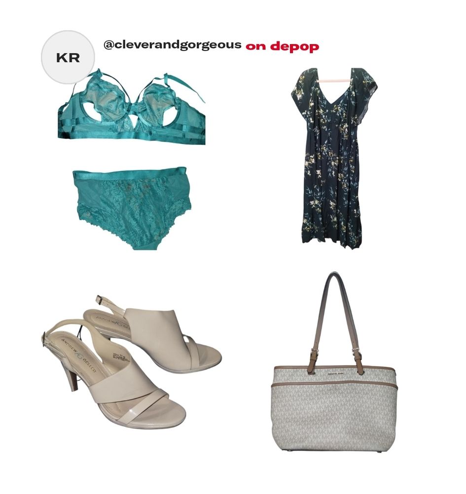 A tablet displaying a shopping app featuring various women's clothing options for online shopping.