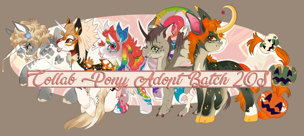 Grouping of 5 MLP designed made by BattyRaccoon and Wyer . 